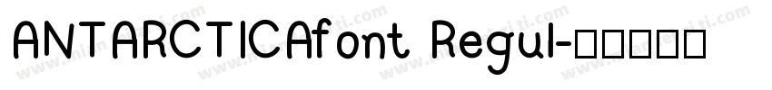 ANTARCTICAfont Regul字体转换